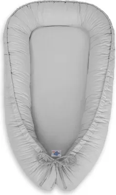 Obrázok produktu pre Hniezdo pre bábätká, Cocoon - Bezpečné a nastaviteľné - Dvojitý hodváb - Sivá - Bellafurn Baby