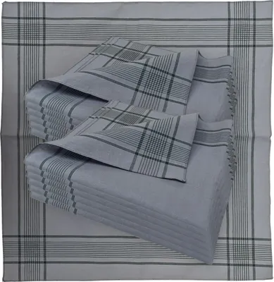 Produktbild von Bundeswehr Stofftaschentücher Herren Taschentücher Stoff 100% Baumwolle 12-er Pack Größe 50x50 cm