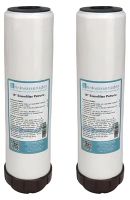 Produktbild von 2x Eisenfilter 10' Wasserfilter für Garten,Brunnen,Pool, Iron removing cartridge