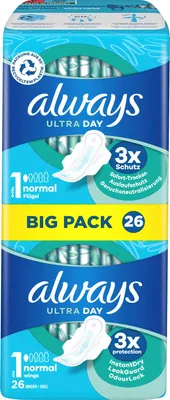 Obrázek produktu pro always 8006540732175 always Binden Ultra Day Normal mit Flügeln, 26 St.