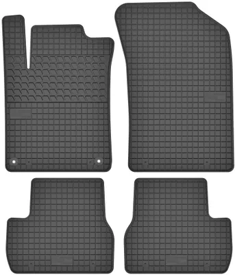 Immagine prodotto di Tappetini in gomma adatti per Citroen C3 II (2009-2016) Set di tappetini in gomma neri + tappo