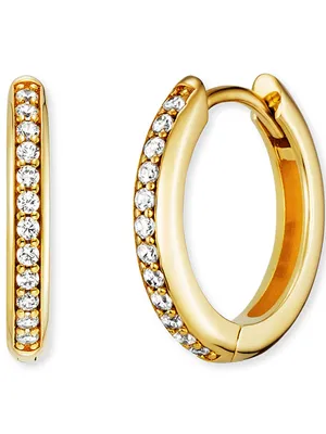 Produktbild von Engelsrufer Creolen ERE-LOLA-ZI-G-CR-16 Sterling Silber vergoldet mit Zirkonia