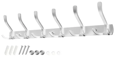 Productafbeelding van Elzusha - 3-in-1 RVS Wandkapstok met 18 Haken