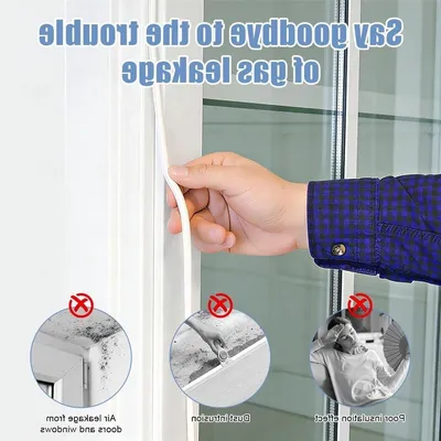 Fensterdichtung - Zugluftschutz - 3-fache Schutz - 10 Meter - Weiß