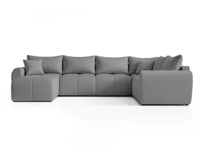 Produktbild von AX LIVING Malatya U XL Wohnlandschaft U Form XXL Ecksofa Hellgrau 303cm R