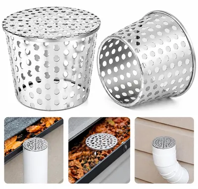 Produktbild von ZhouWei 2 Stück Dachrinnen Laubschutz, 90 bis 110 mm 5 mm Öffnung