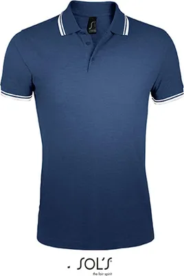 Produktbild von SOLs 00577 | Herren Polo Shirt Pasadena - Farbe: French Navy/White - Größe: L
