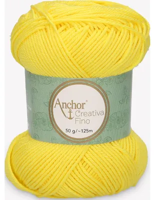 Obrázok produktu pre Anchor Creativa Fino – 100% bavlnená priadza vhodná na háčkovanie a pletenie (farba 00280)