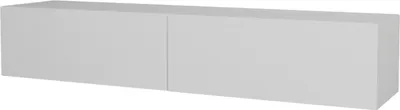 Produktbild von Hängendes TV Lowboard Aristo mit 2 Türen, modernes Design, Weiß Matt, 8454