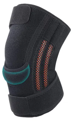 Produktbild von Sport-Kniebandage mit seitlicher Stabilisierung, Gelpolstern für die Kniescheibe, Schmerzlinderung, Kompressionsbandage für Lauftraining, Gelenkrehabilitation bei Arthritis, Kniebandage