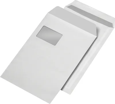 Produktbild von MAILmedia Versandtaschen C4 selbstklebend mit Fenster weiß 250 Versandtaschen