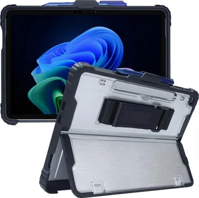 Productafbeelding van Accezz Rugged case met stand voor de Microsoft Surface Pro 12 - Zwart
