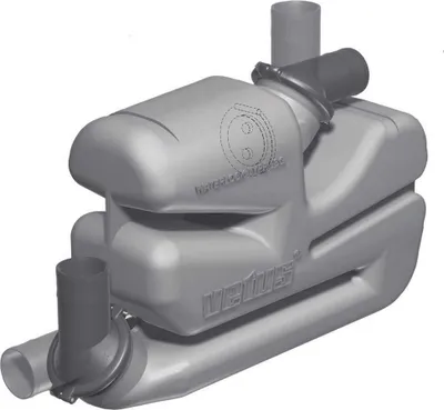 Immagine prodotto di Collettore di scarico Vetus Lsg75 argento 75 mm argento 75 mm