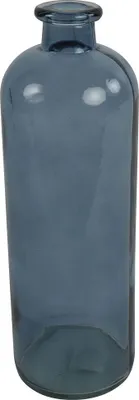 Productafbeelding van Glazen fles Dawn, blauw, afmetingen 11x11x33 cm, merk Countryfield