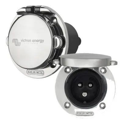 Produktbild von Victron Energy Steckdose Mit Abdeckung 16a Silber Silber One Size
