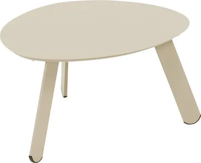 Produktbild von Lesli Living Indoor & Outdoor Beistelltisch "Tiki" oval taupe