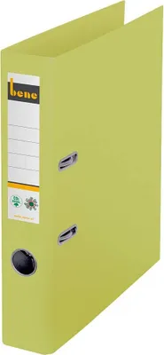 Produktbild von bene No.1 Ordner gelb Karton 5,2 cm DIN A4