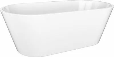 Produktbild von AZRA freistehende Badewanne 170x80x58cm, Weiß