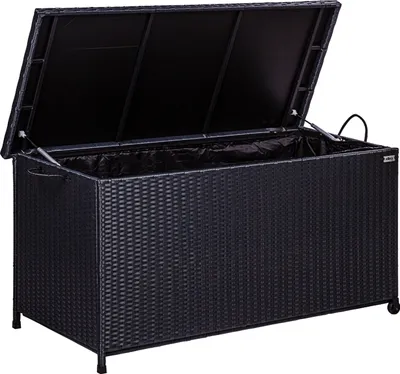 Obrázek produktu pro STILISTA Zahradní úložný box, černý, 122 x 62 x 56 cm