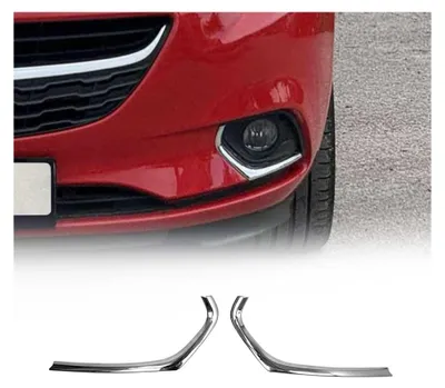 Image de Cadre de Phare Antibrouillard pour Opel Corsa E 2015-2019 en acier inoxydable