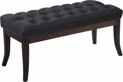 Produktbild von Sitzbank Ramses Stoff antik-dunkel 100 cm schwarz