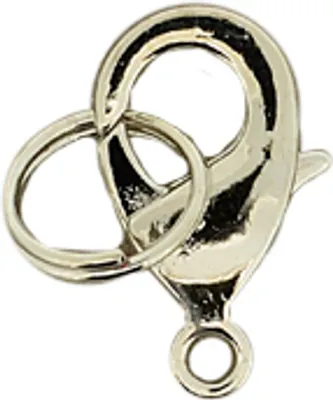 Produktbild von Karabiner mit Spaltring platinfb, 14 mm