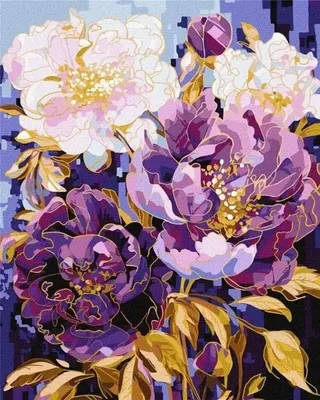 Immagine prodotto di Dipingere con i numeri - Caleidoscopio floreale 40x50 - Ideyka