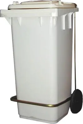 Image de Poubelle à pédale Combisteel en plastique, 120 litres