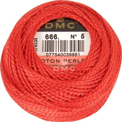 Produktbild von DMC Perlgarn Knäuel Stärke 5, 10 g, 116A/5-666