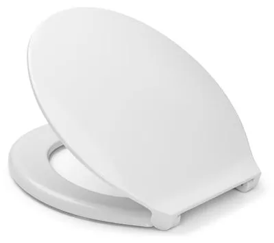 Produktbild von Hamberger PAGETTE WC-Sitz Exklusiv mit Edelstahl-Bef. Duroplast, weiß