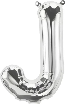 Immagine prodotto di Palloncino in foil lettera J, argento, circa 100 cm