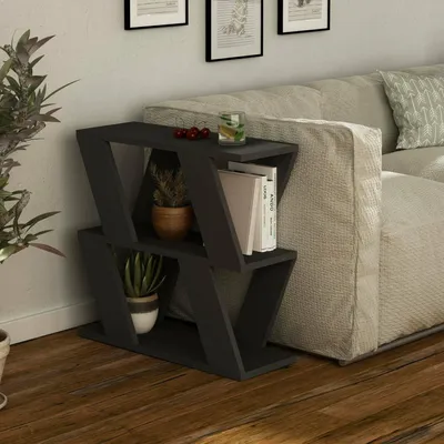 Productafbeelding van Beniamina - Salontafel, 60x22x57h cm Antracietzwart, Multifunctioneel