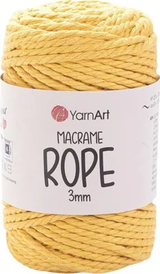 Produktbild von Yarn Art Macrame Rope 3 mm 63 m 764 Yellow Schnur