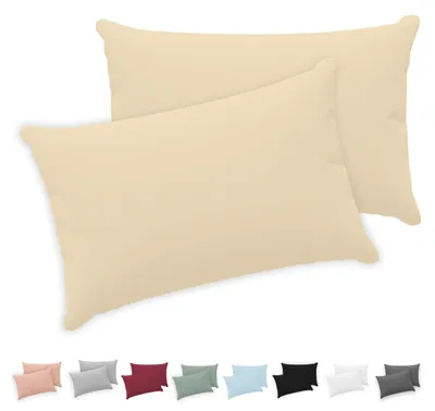 Obrázok produktu pre Twinzen – Vankúšový poťah 50x70 cm – sada 2 kusov – 100% bavlna – béžová farba