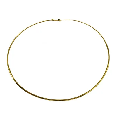 Zdjęcie produktu dla Choker Omega 1mm - 45cm - łańcuszek z żółtego złota próby 585