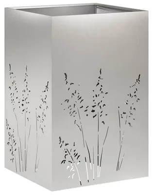 Obrázok produktu pre vidaXL Záhradný kvetináč, strieborná farba, 50 x 50 x 75 cm, nerezová oceľ