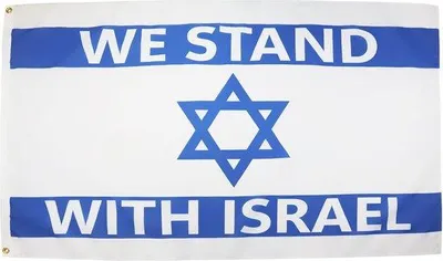 Produktbild von Israel Flagge - 3x5 Fuß - 100D Polyester - Wetterbeständig und Lebendige Farben