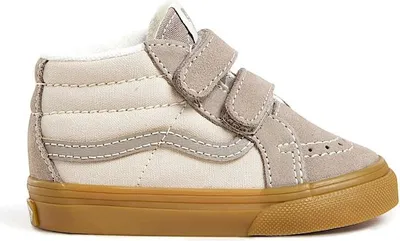 Produktbild von Vans SK8-Mid  Klittenband Hoog - Beige - Maat 25