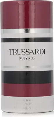 Zdjęcie produktu dla Trussardi Ruby Red, Kobiety, 90 ml, Butelka jednorazowa, Spray, ALCOHOL DENAT., PARFUM (FRAGRANCE), AQUA (WATER), LINALOOL, BUTYL METHOXYDIBENZOYLMETHANE,..., 62 mm