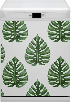 Produktbild von Geschirrspüle Magnet für Spülmaschine Magnetmatte Küche Magnete  Dekorative 60x70 cm  - Blätter