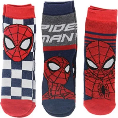 Zdjęcie produktu dla Zestaw skarpetek dziecięcych Spiderman 3-pak skarpetki, skarpetki do kostki, pończochy 23/26 kolor 1