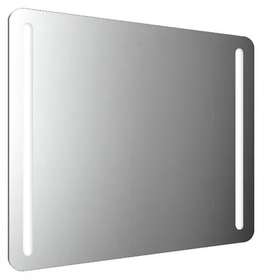 Immagine prodotto di emco MI 290 Miroirs lumineux LED avec coins arrondis et 2 bandes lumineuses à gauche et à droite, avec fonction mémoire, hauteur 800mm, 449829009, 449829009