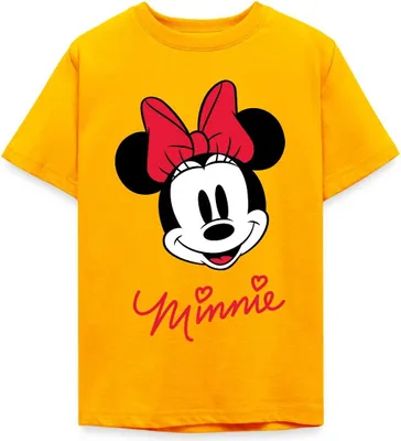 Produktbild von Mickey & Minnie Schriftzug Teenager T-Shirt, 152/164 (12-14 Jahre), Gold