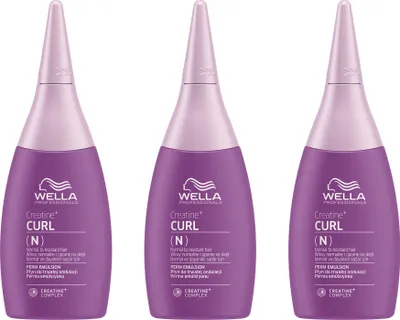 Produktbild von Wella Pro + Perform Perm Lotion 3 x 75 ml N natürliches Haar Well Lotion Set