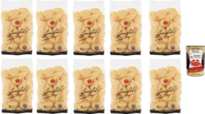 Produktbild von Conchiglioni N. 2-88 Neapolitanische Hartweizengrieß Packung 10x 500g Pasta IGP + Italian Gourmet polpa 400g