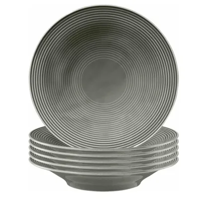 Produktbild von Seltmann Weiden Beat Perlgrau Suppenteller 22,5cm 6er Set