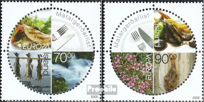 Produktbild von Briefmarken Island 2005 Mi 1102-1103 (kompl.Ausg.) postfrisch Gastronomie
