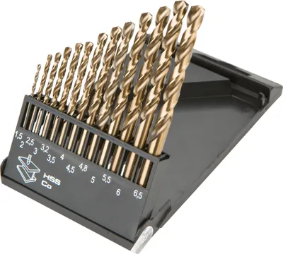 Immagine prodotto di Punte per metallo GRAPHITE HSS-Co 1,5-6,5 mm, set di 13 pezzi.