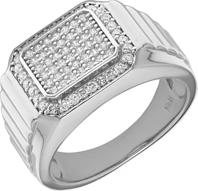 Produktbild von Moderner 925 Sterling Silber Herren - Ring mit Zirkonia, 63 (20.1); TRS27918RSU