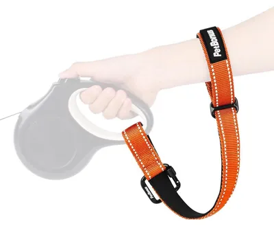 Obrázek produktu pro Popruh na zápěstí pro vodítko a kočárek, oranžová barva